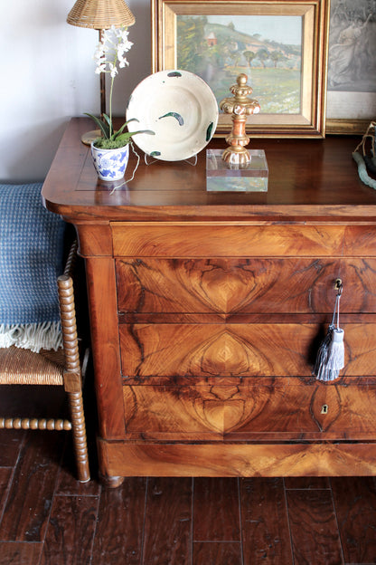 French Louis Philippe Walnut Commode