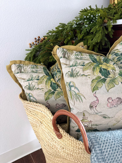 Custom Pillow: 18x18 Made in the UK Palms