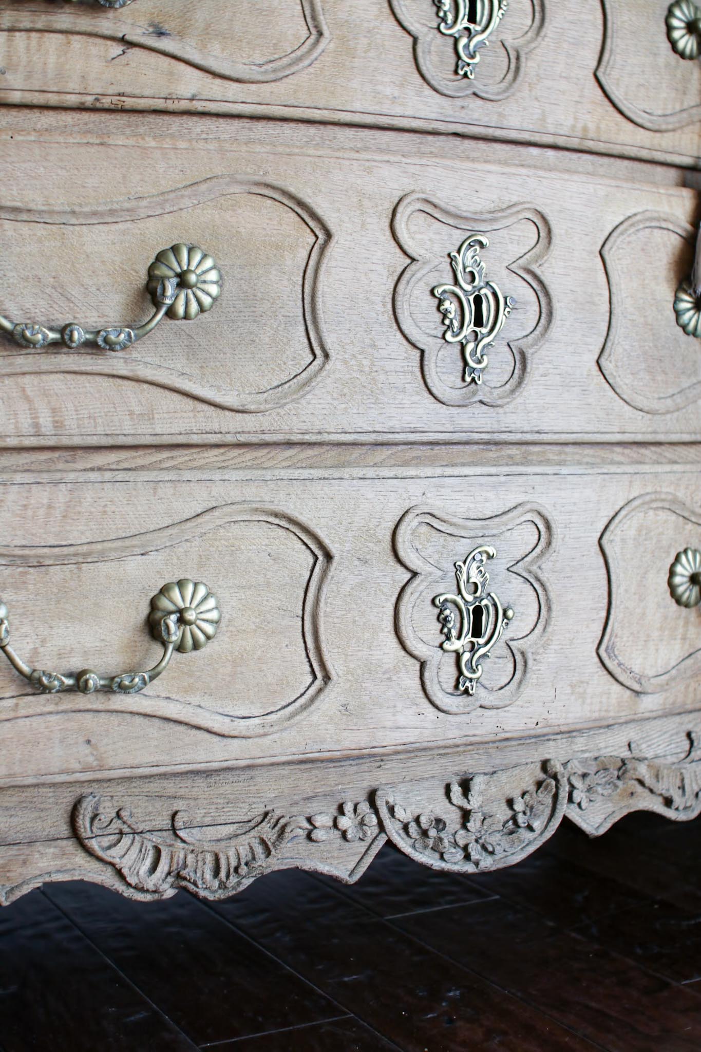 Antique Bleached Belgian Commode
