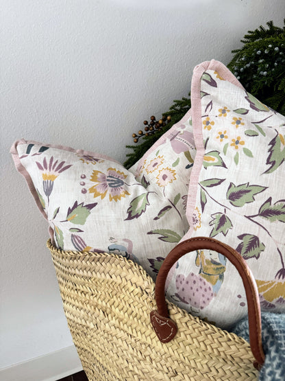 Custom Pillow: 18x18 Pink Chinoiserie