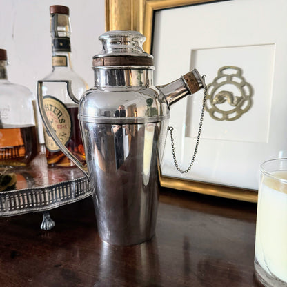 English Silver Cocktail Shaker