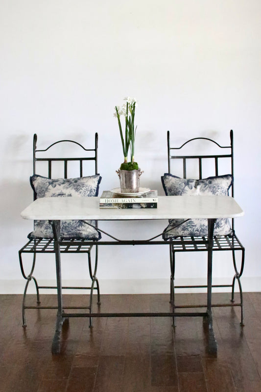 French Marble Cafe Table