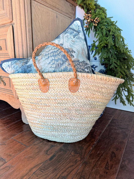 Market Tote: Aix-en-Provence with Braided Handle