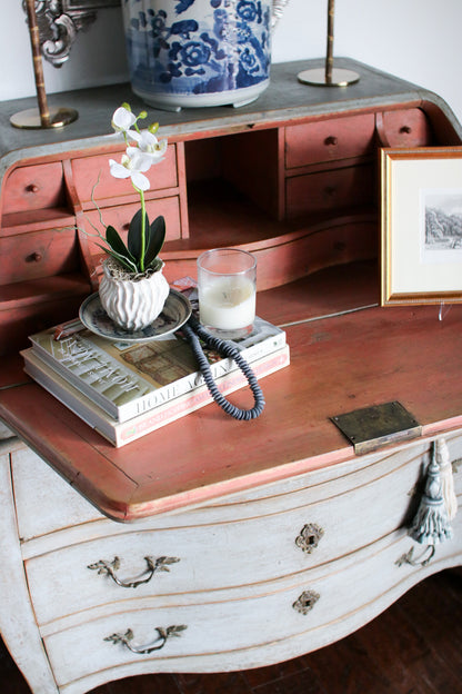 Antique Swedish Drop Front Secretary