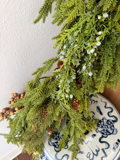Custom Handmade Pine & Juniper Berry Garland