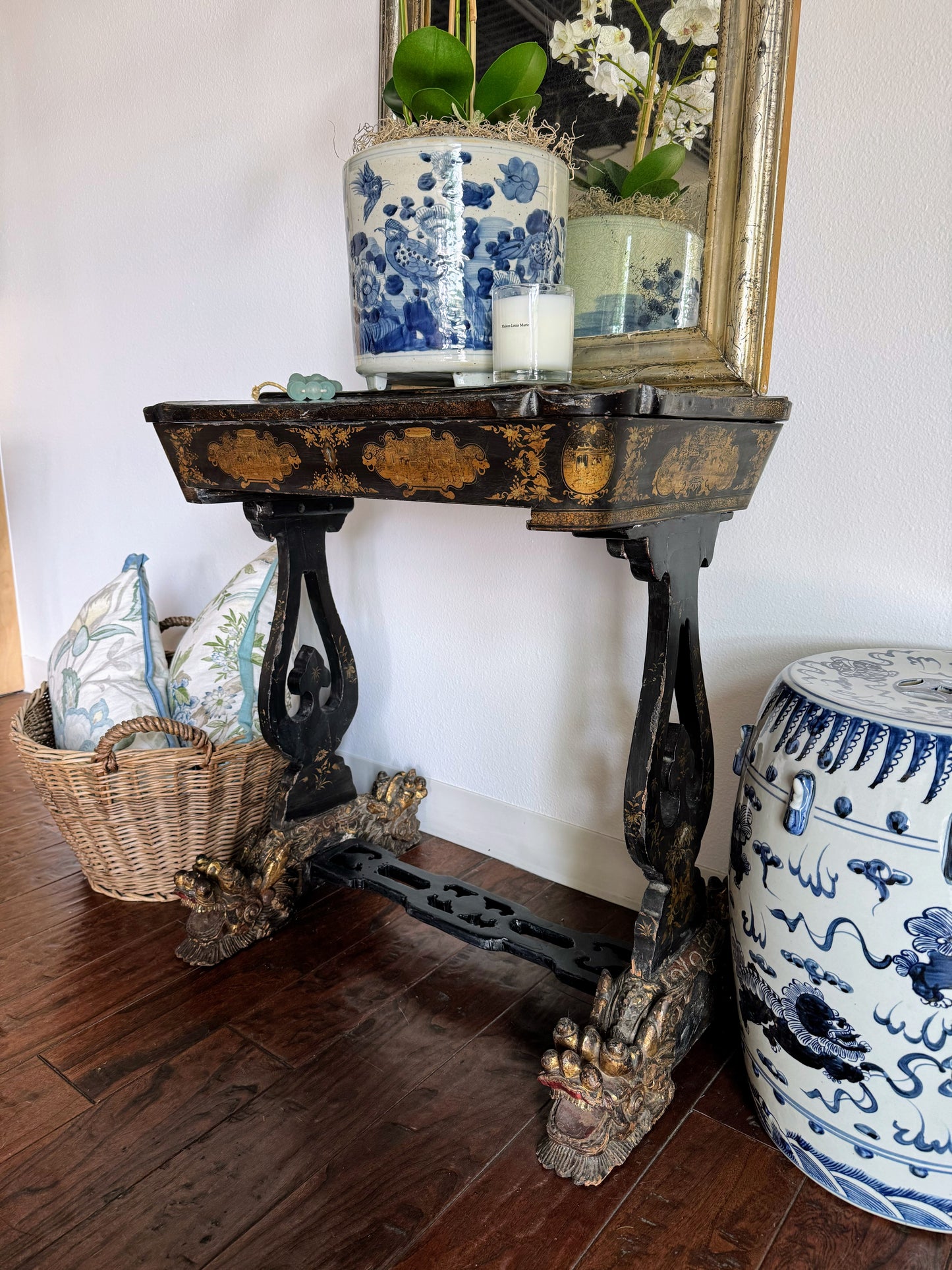 Antique Cantonese Sewing Table