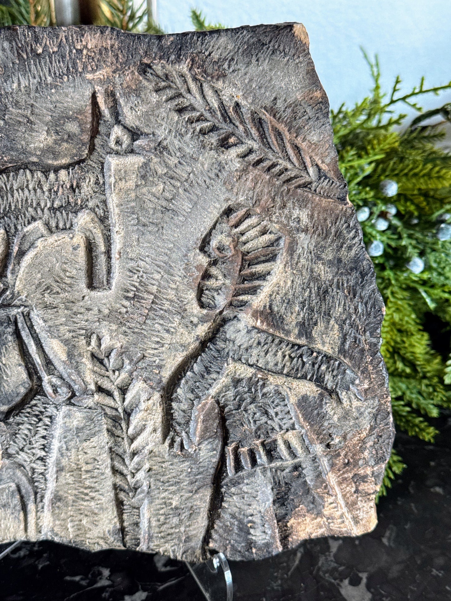 Carved Tablet Medallion