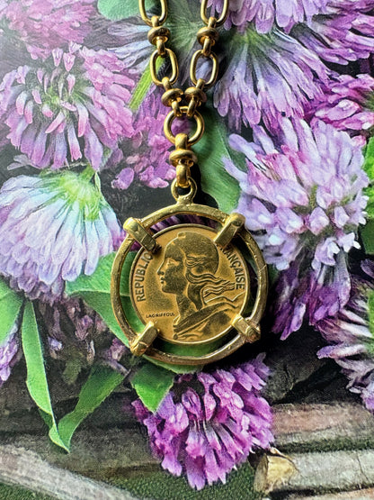 République Française Coin Necklace From 1963