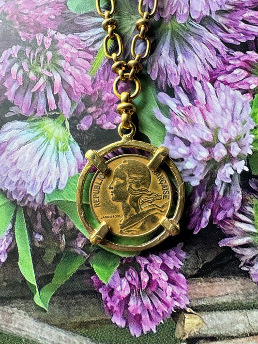 République Française Coin Necklace From 1963