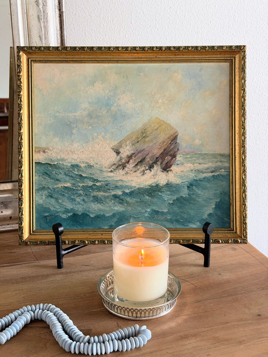 English Signed Ocean Painting