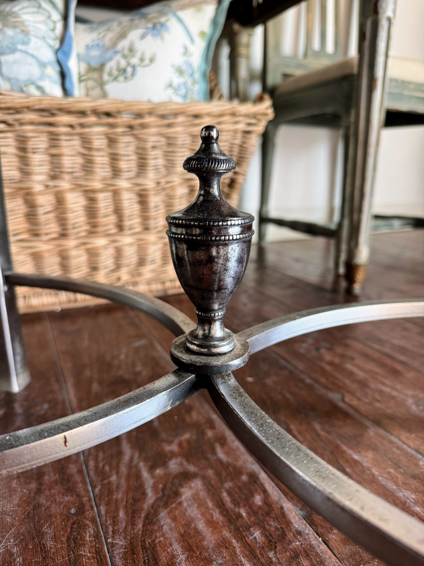 Custom French Soldier Side Table
