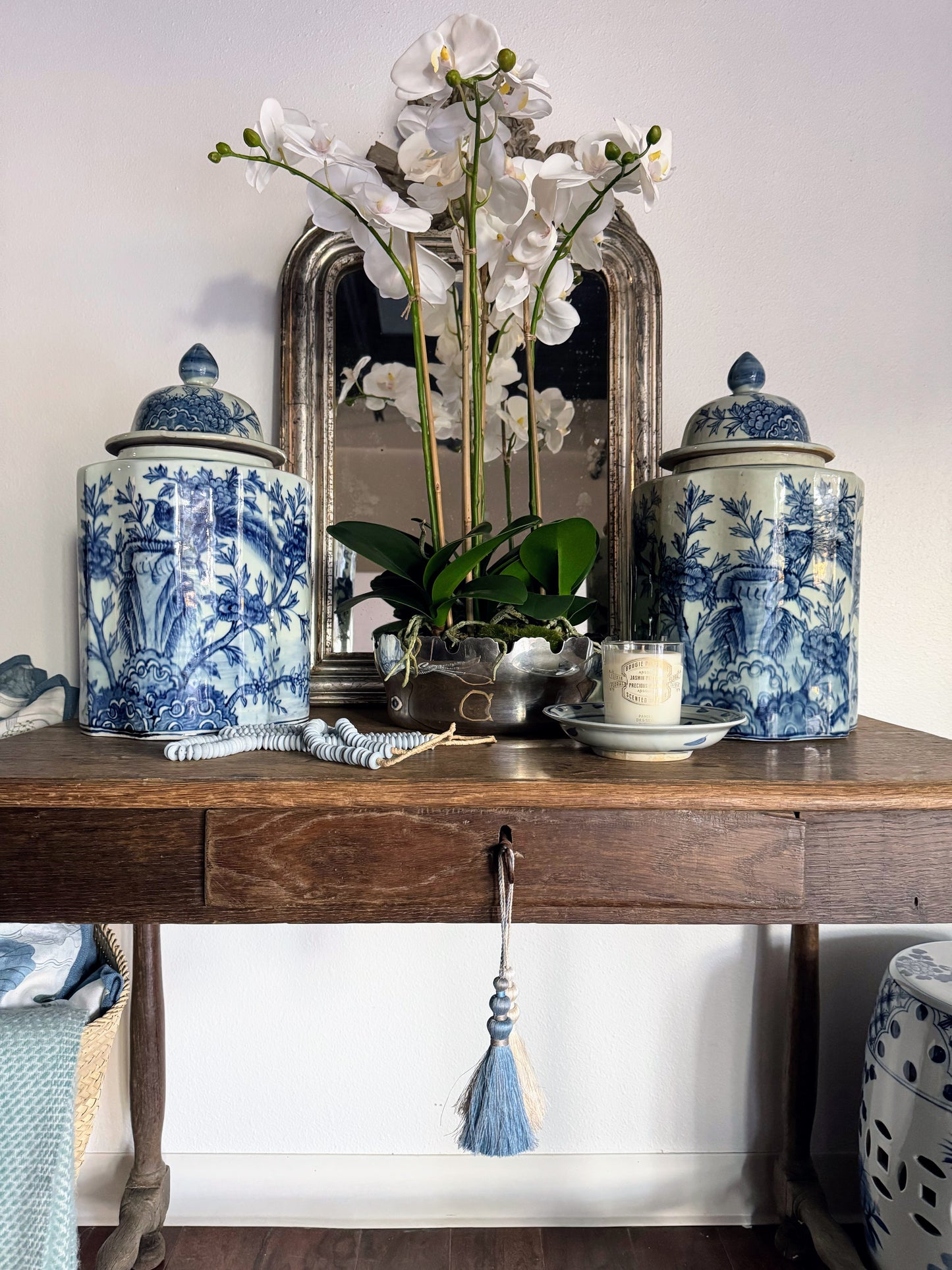Antique Bleached French Side Table