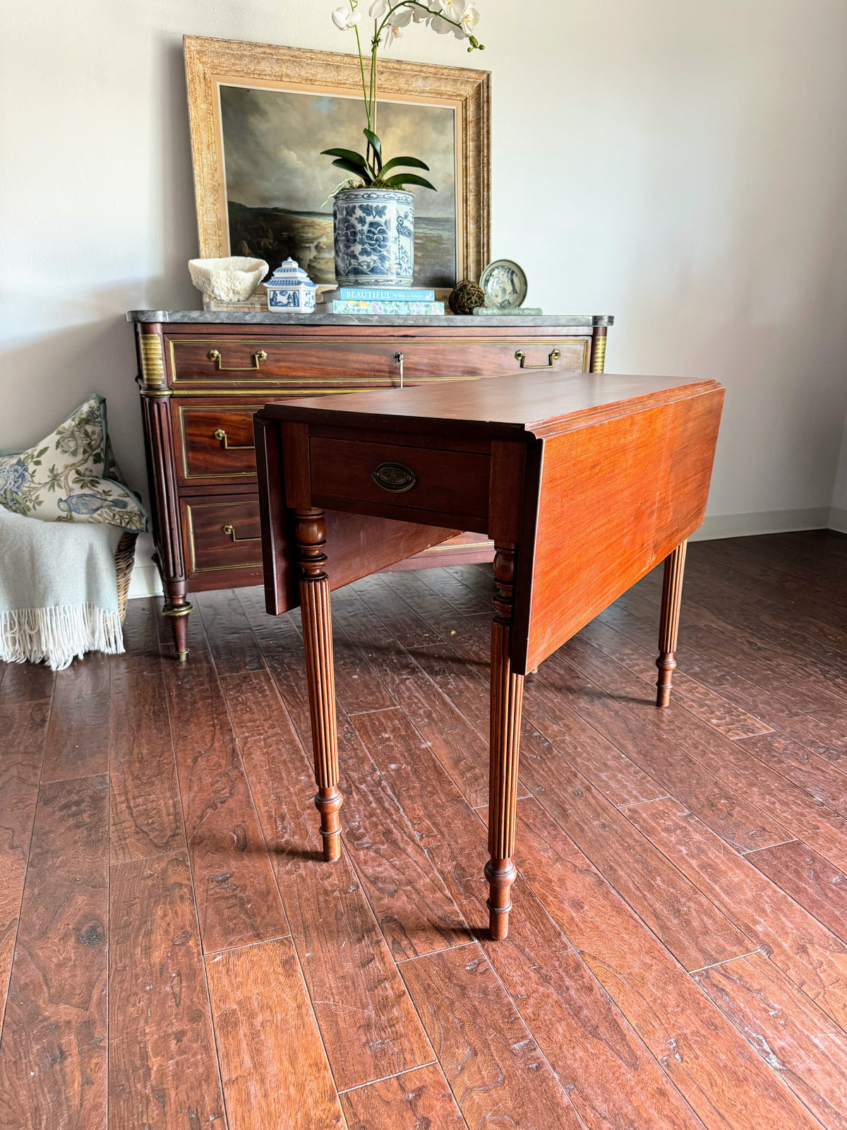 Antique American Drop Leaf Table