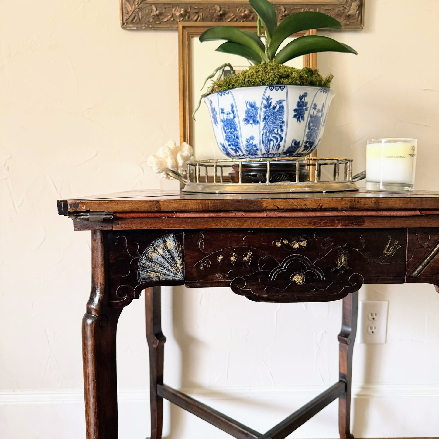 French Inlaid Envelope Game Table