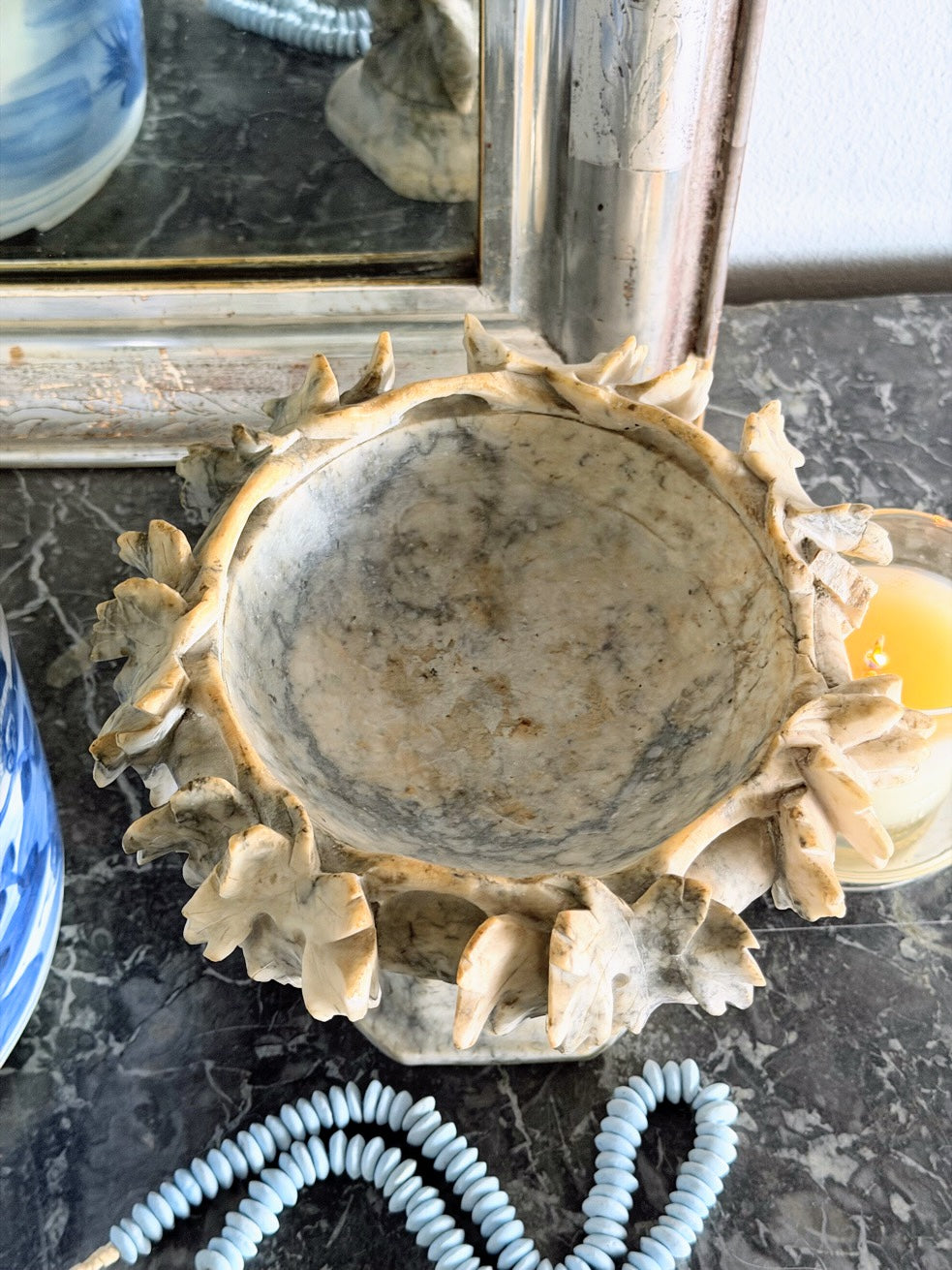 Antique Alabaster Tazza