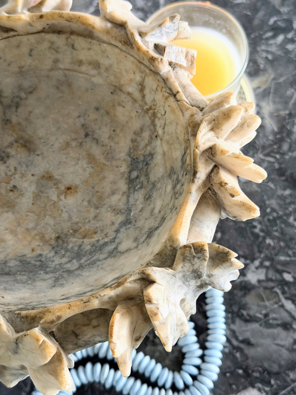 Antique Alabaster Tazza