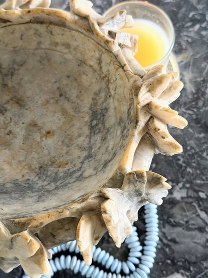 Antique Alabaster Tazza