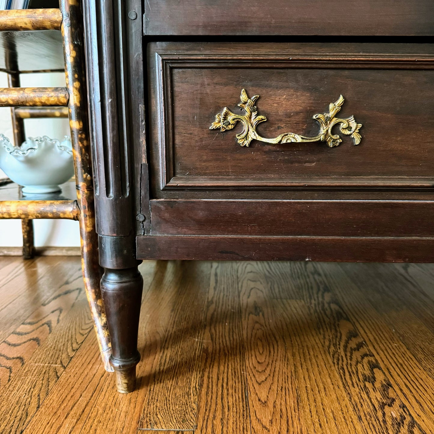 French Louis XVI Chest with Ornate Pulls