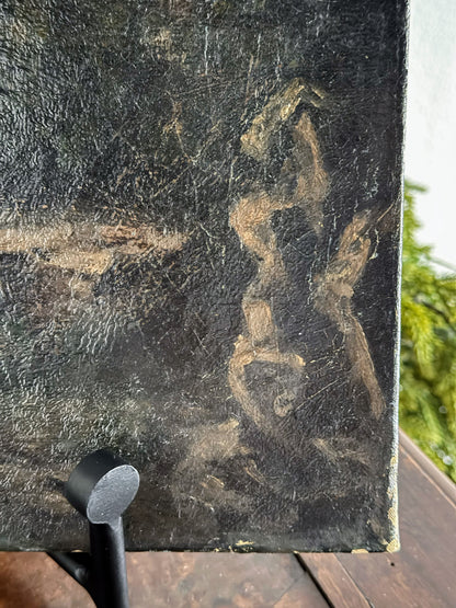 Oil on Canvas of Women Walking In Woods