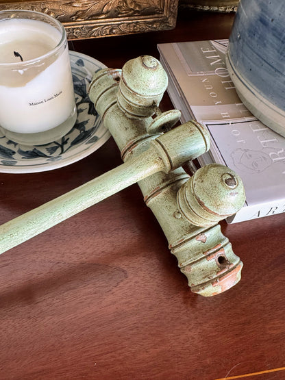 French Faux Bamboo Hand Towel Rack