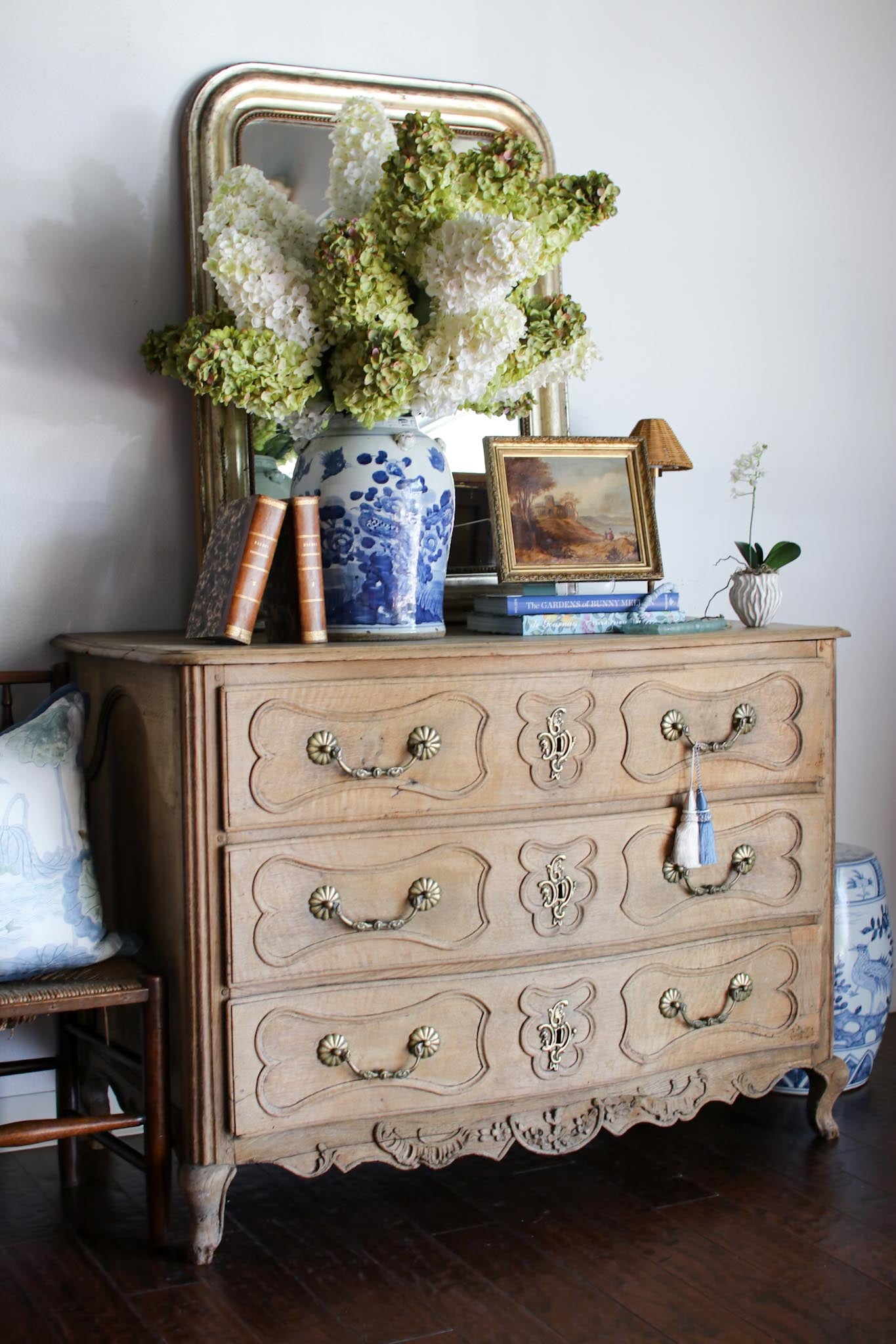 Antique Bleached Belgian Commode
