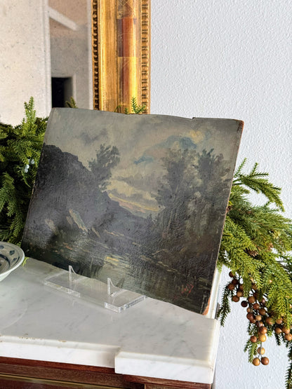 Painting of River on Board