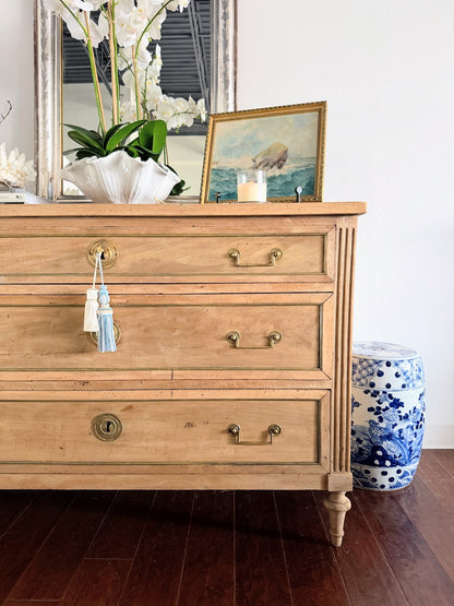 Antique Bleached French Louis XVI Commode
