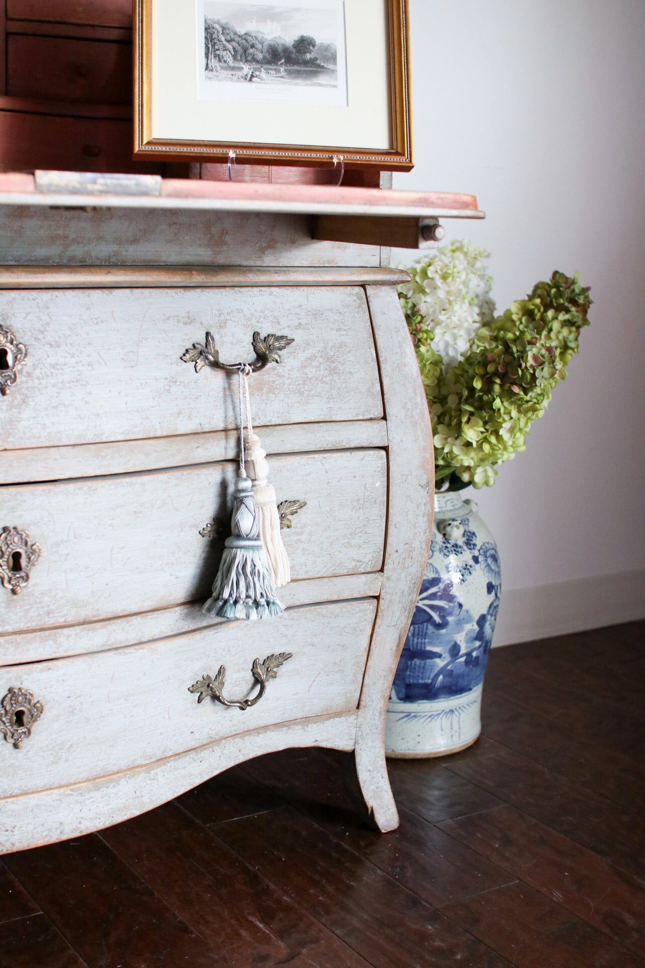 Antique Swedish Drop Front Secretary