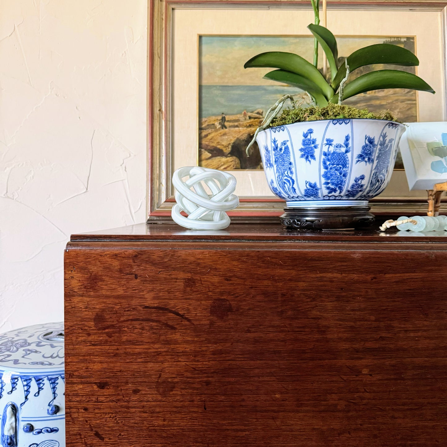 English Mahogany Oak Drop Leaf Table