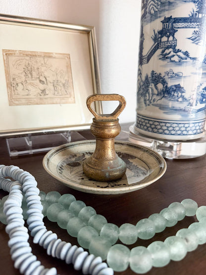 English Brass Paperweight