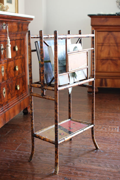 Bamboo Magazine & Record Stand