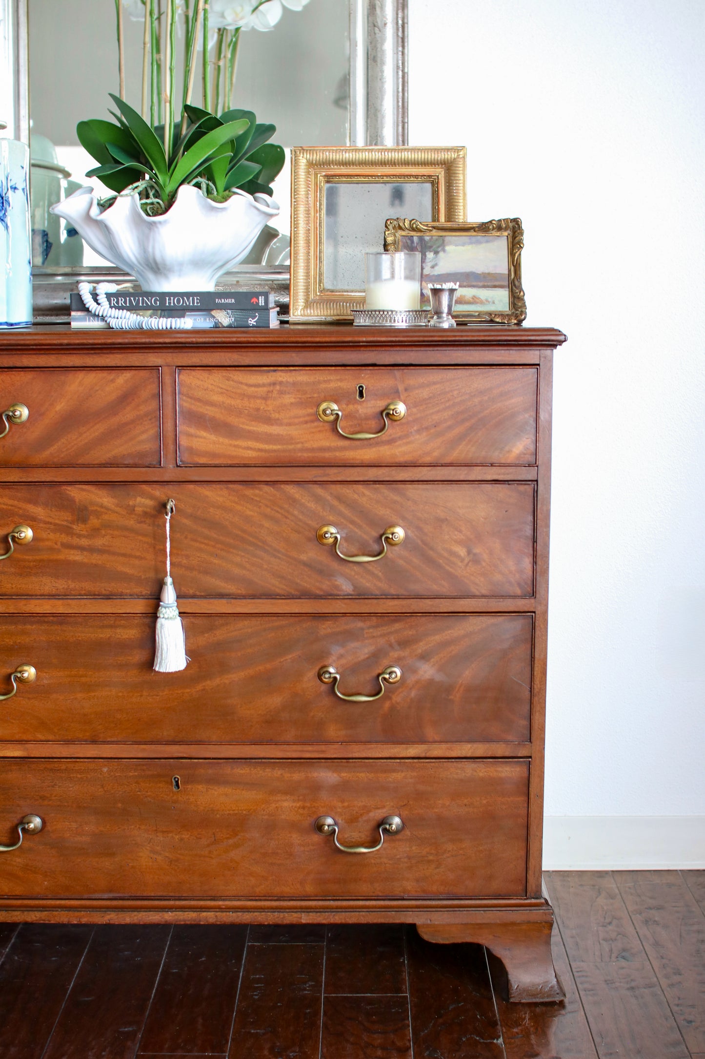 Antique English Flame Mahogany Chest