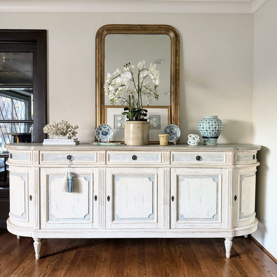 French Louis XVI Painted Grand Buffet