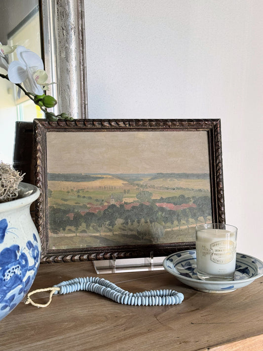 Provencal Landscape Painting Signed & Dated 1918