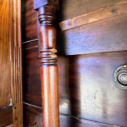 English Mahogany Oak Drop Leaf Table