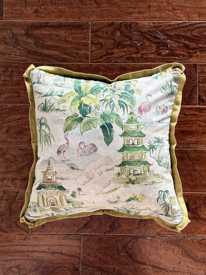 Custom Pillow: 18x18 Made in the UK Palms