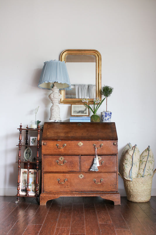 Antique English Drop Front Secretary
