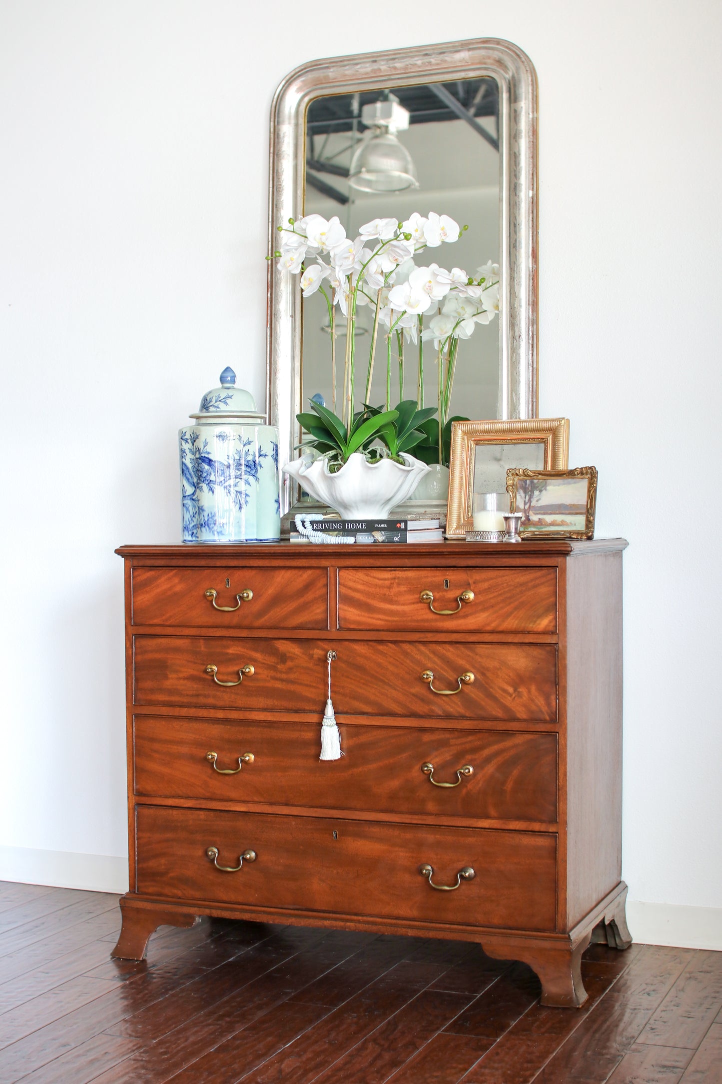 Antique English Flame Mahogany Chest