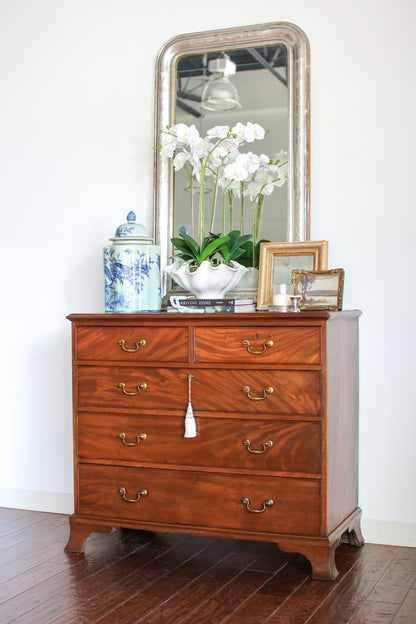 Antique English Flame Mahogany Chest