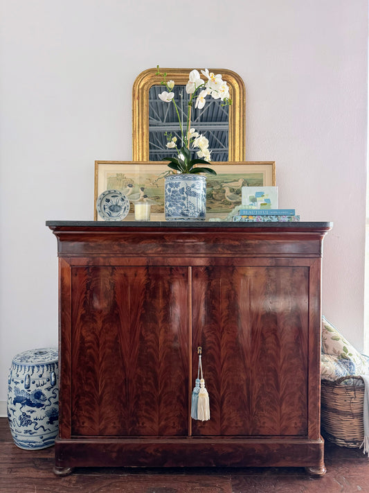 French Louis Philippe Flame Mahogany Server
