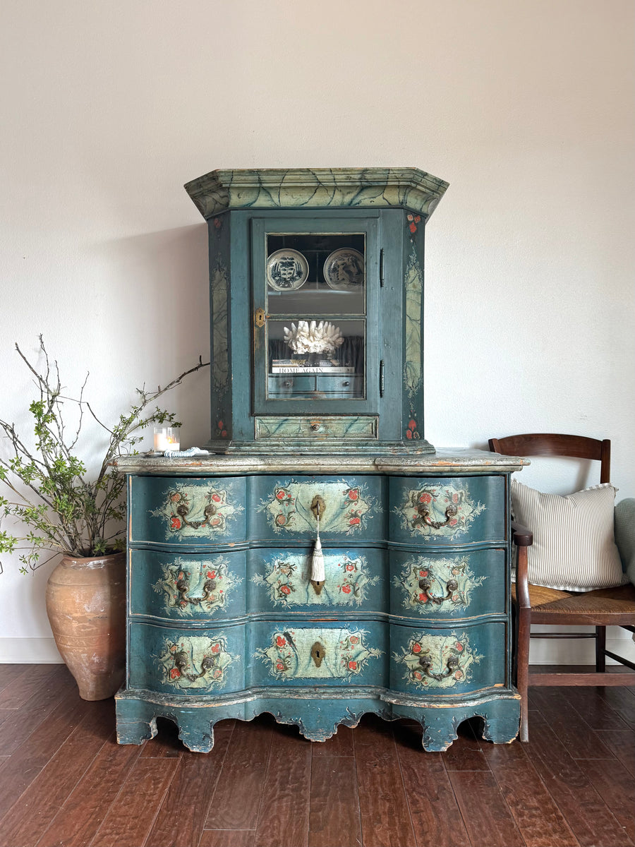 Antique Painted Austrian Alpine Commode
