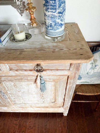 Bleached White Washed French Buffet