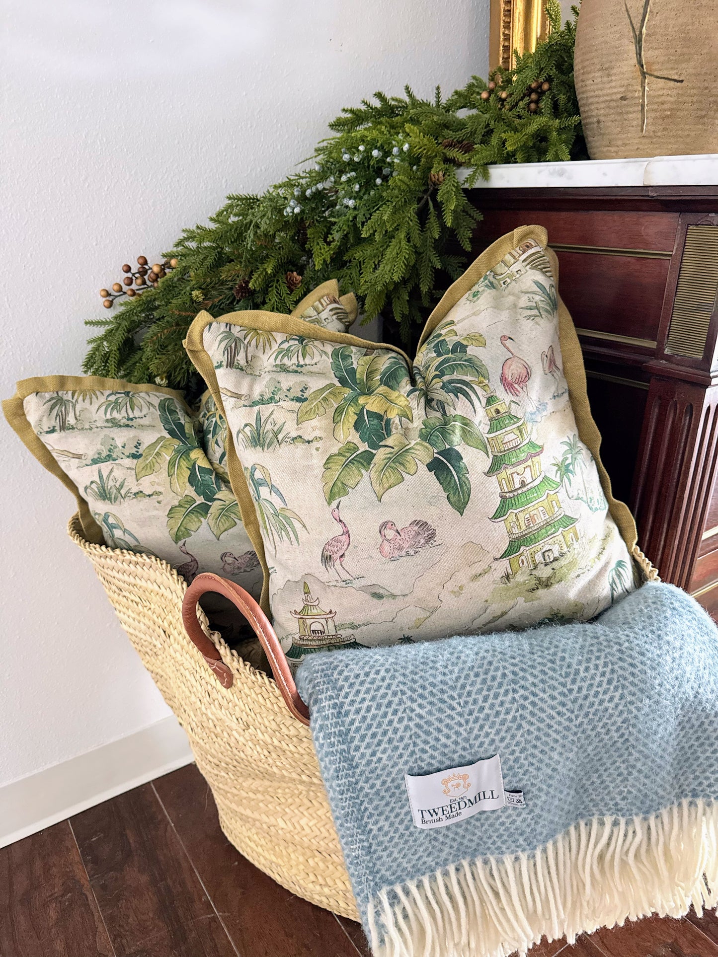 Custom Pillow: 18x18 Made in the UK Palms