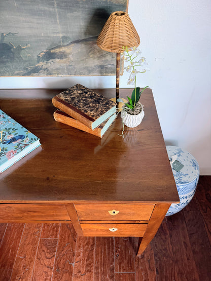 Antique Italian Desk with Shield Escutcheons