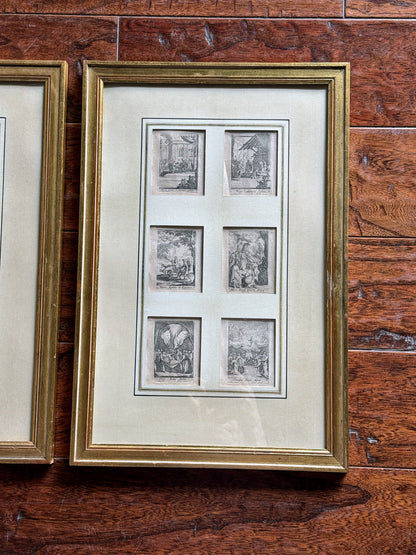 Pair of Small French Prints