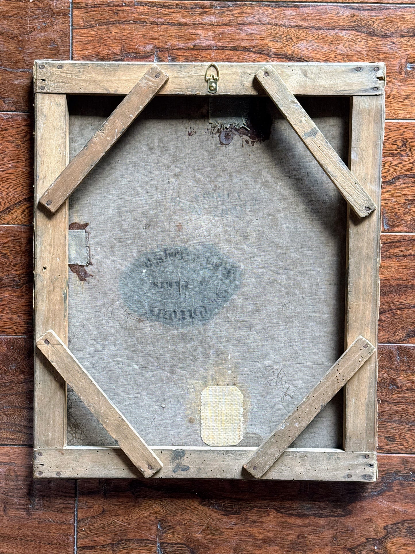 Oil on Canvas of Women Walking In Woods