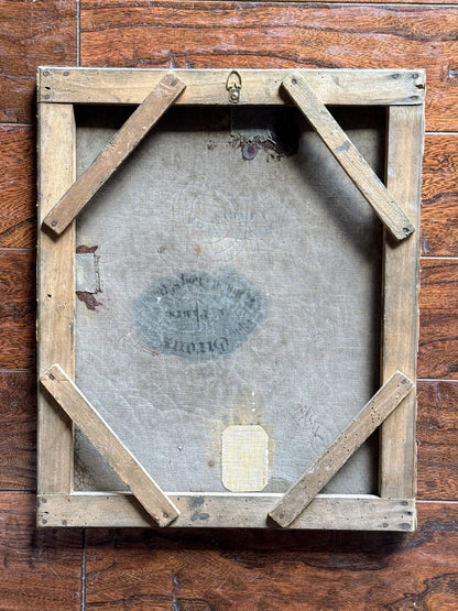 Oil on Canvas of Women Walking In Woods