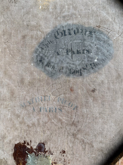 Oil on Canvas of Women Walking In Woods