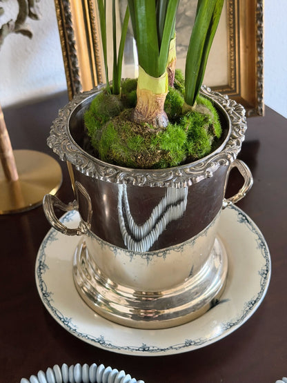 English Silver Wine Cooler