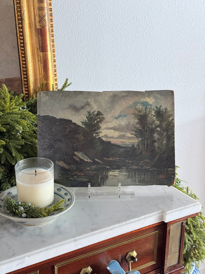 Painting of River on Board